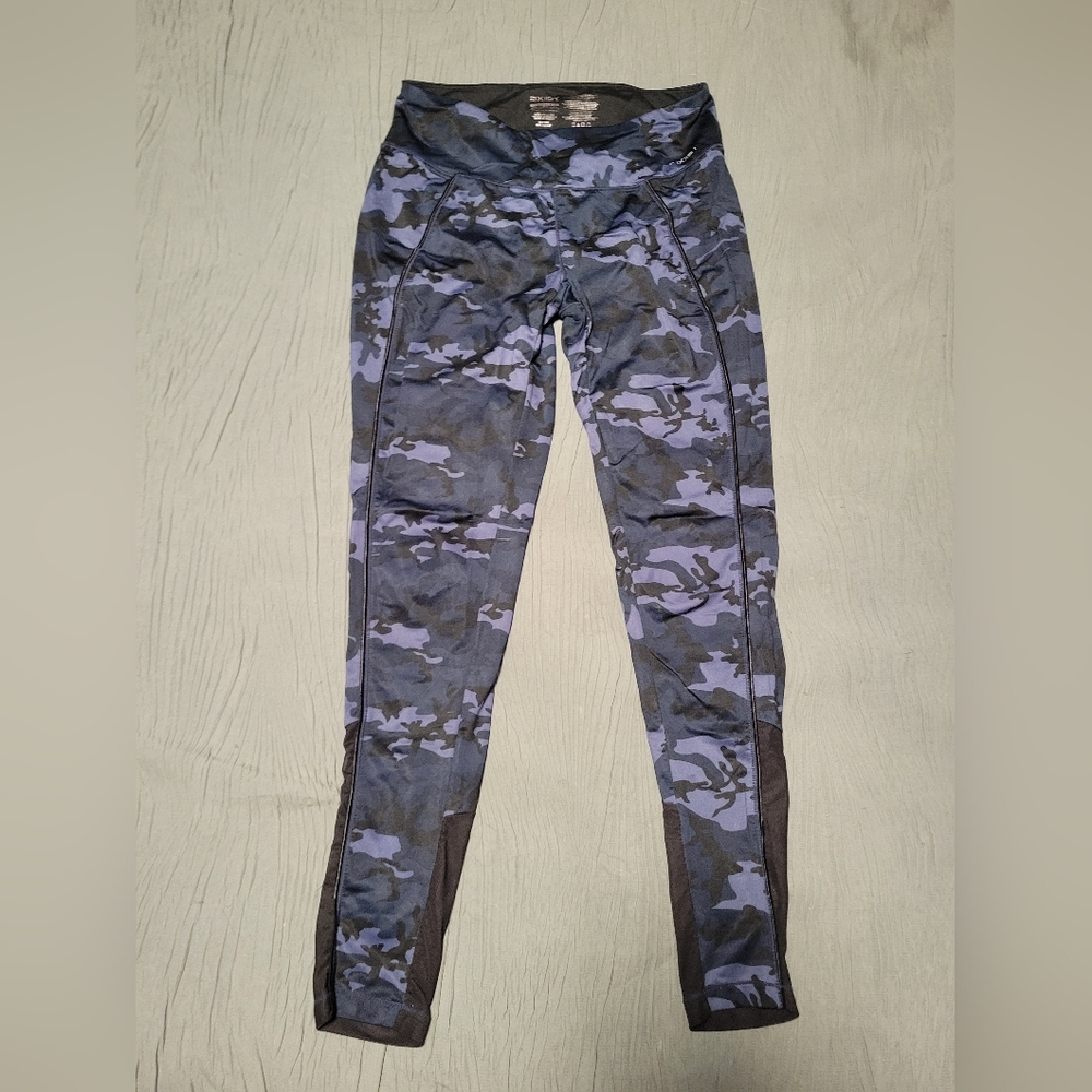 2(X)IST Women's Blue Camouflage Wxercise Pants